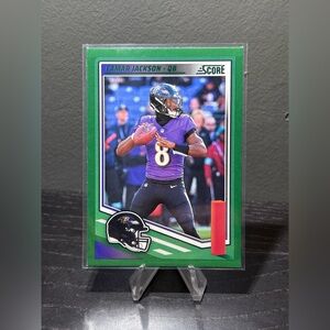 #75 Lamar Jackson 2025 Score - Green